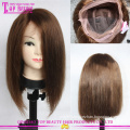 #6 Straight Virgin Brazilian Hair Short Bob Style Human Hair Full Lace Wig